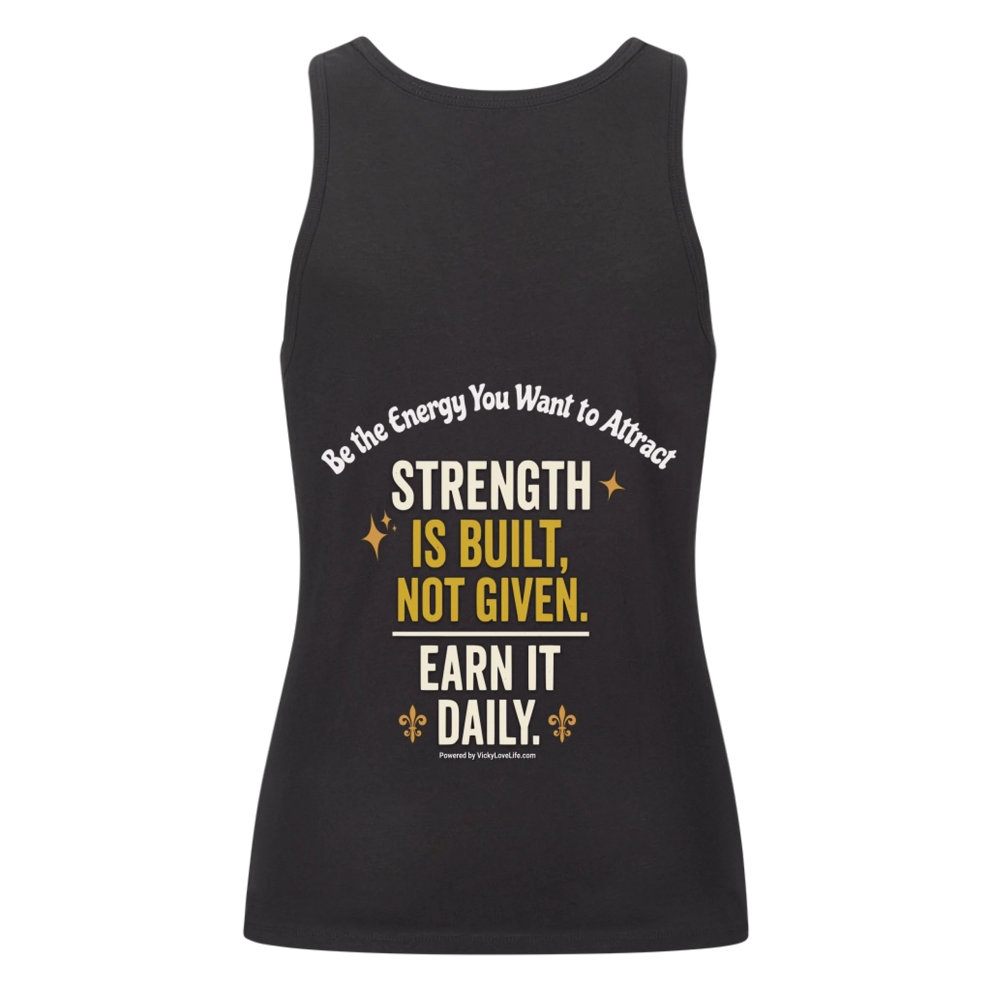 Tanktop crna Be the energy 013