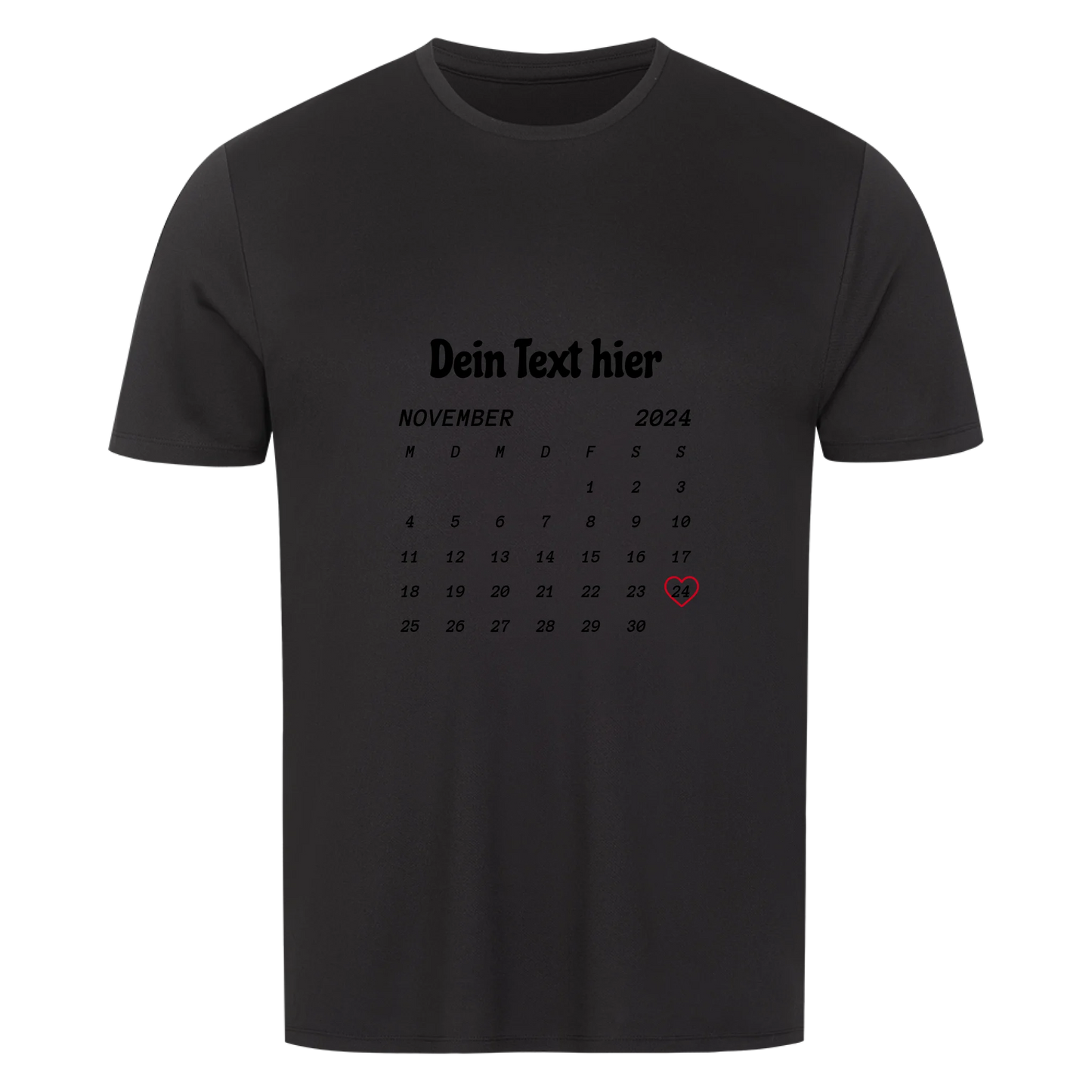 Dein Moment, dein Shirt – Motiv, Text & Datum