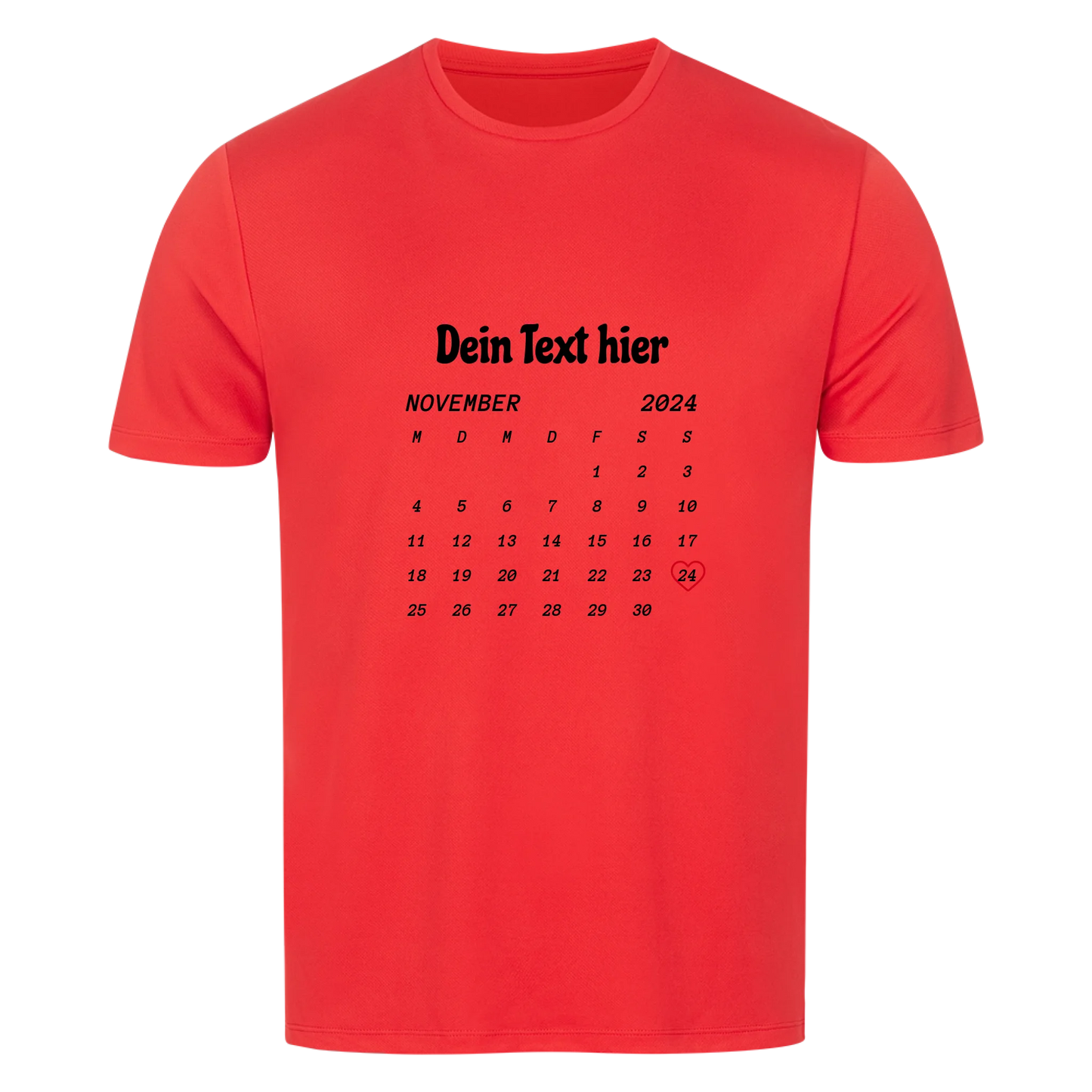 Dein Moment, dein Shirt – Motiv, Text & Datum