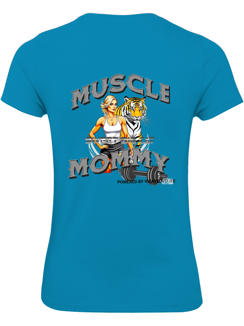 T-Shirt "Muscle Mommy" power Damen
