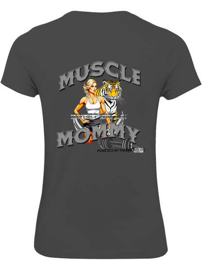 T-Shirt "Muscle Mommy" power Damen