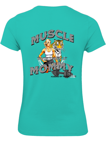 T-Shirt "Muscle Mommy" power Damen