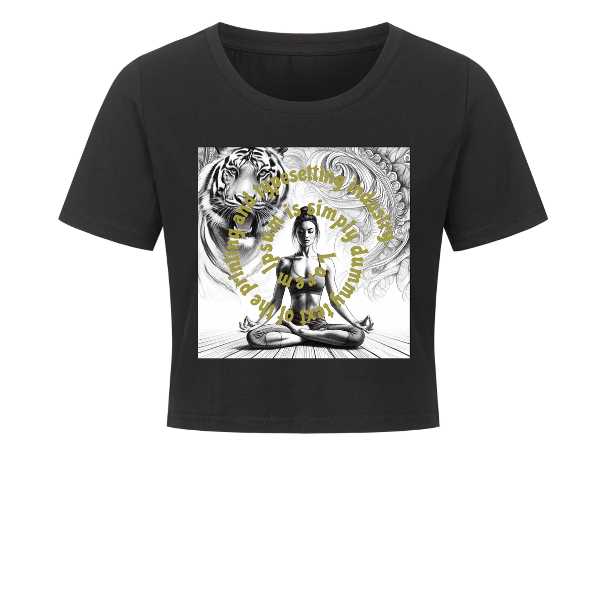 Damen-Crop-Top personalisiert – Deine Katze & Name