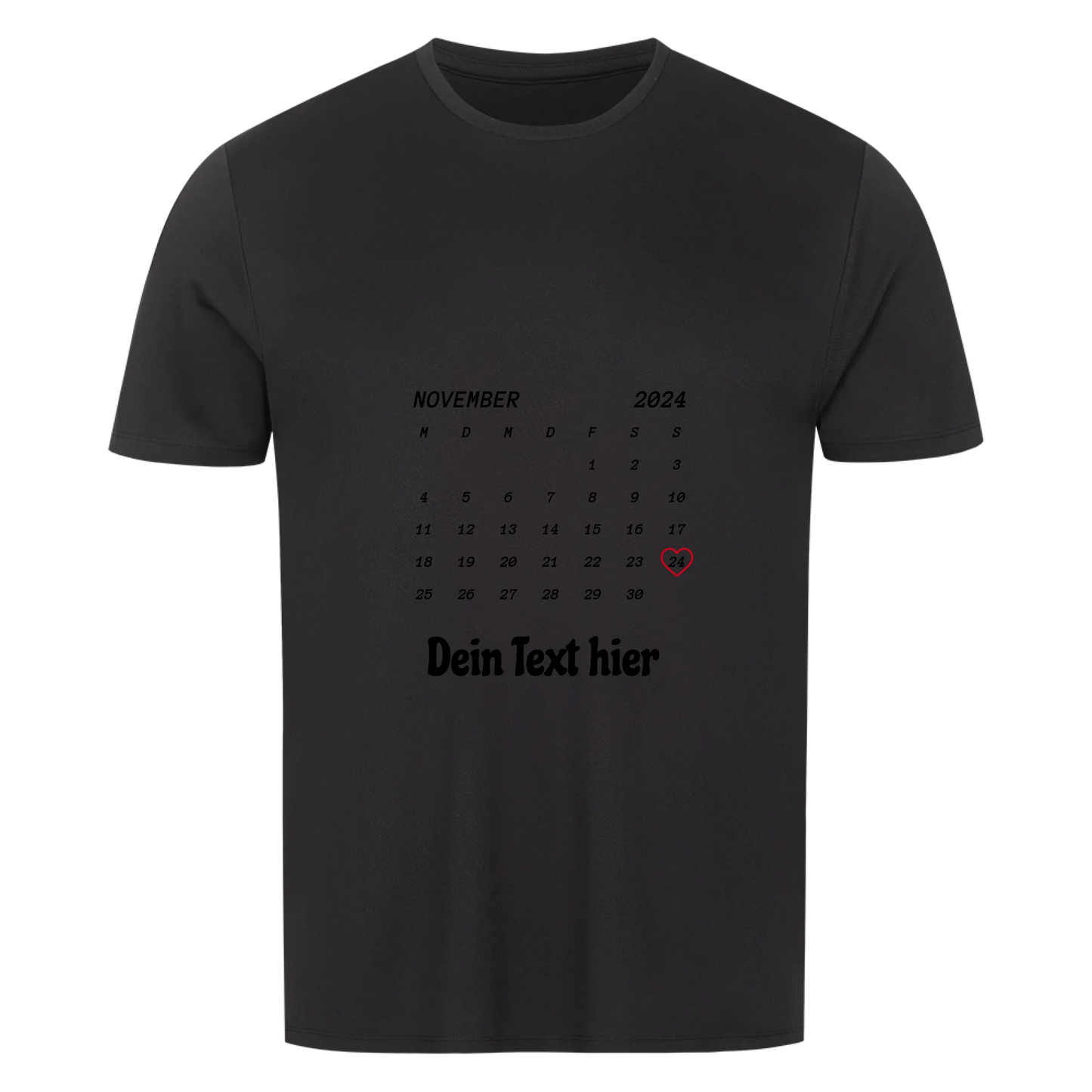 Dein Moment, dein Shirt – Motiv, Text & Datum