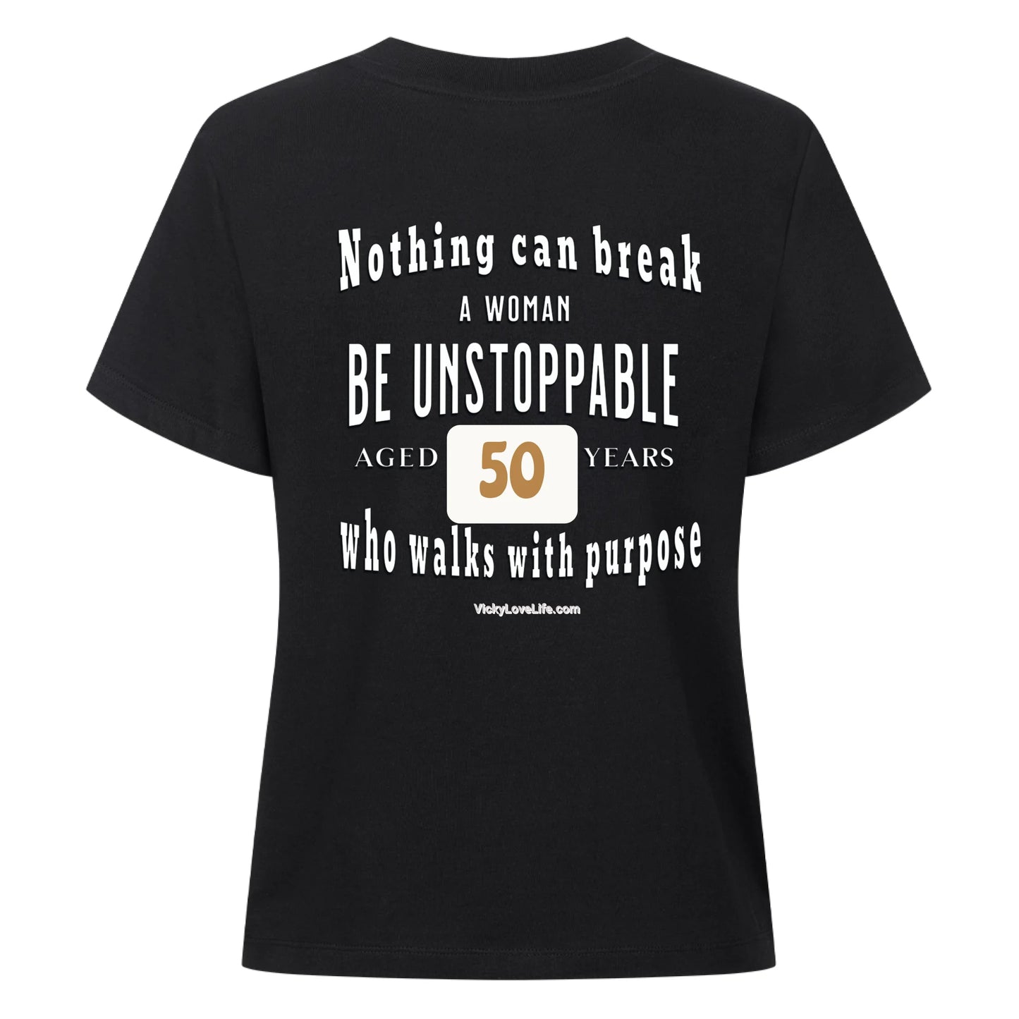 Individuelles Damen T-Shirt – Be Unstoppable mit deiner Zahl