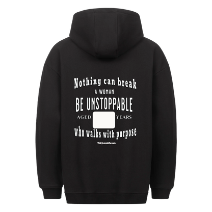 Dein Hoodie. Deine Story. Be Unstoppable + Zahl nach Wahl