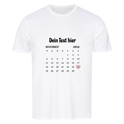 Dein Moment, dein Shirt – Motiv, Text & Datum