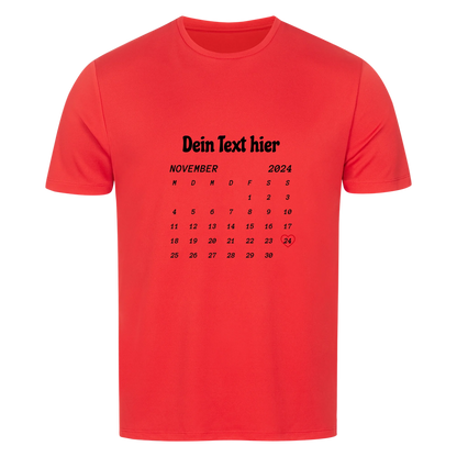 Dein Moment, dein Shirt – Motiv, Text & Datum