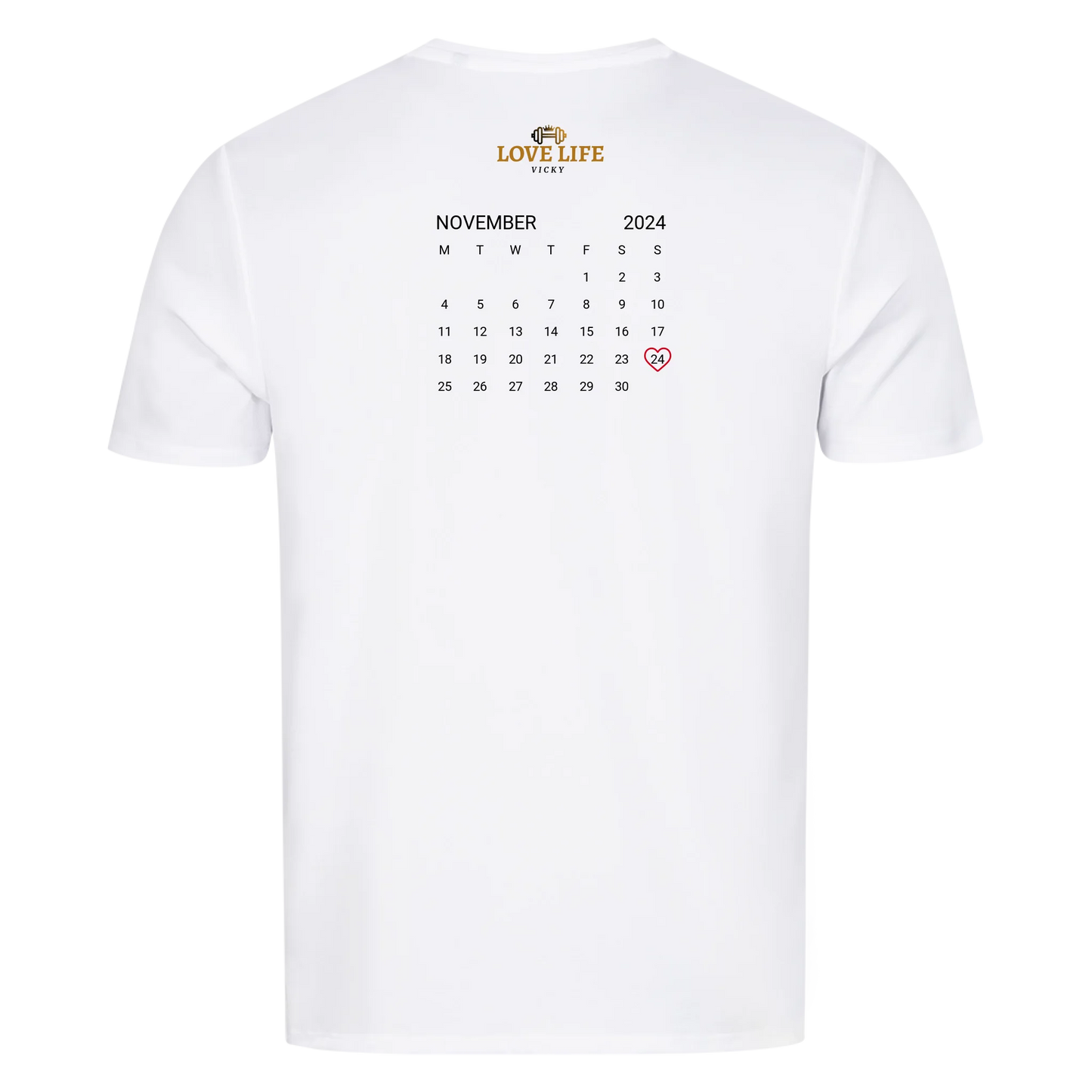 Personalisiertes T-Shirt mit Name, Datum & Wunschtext