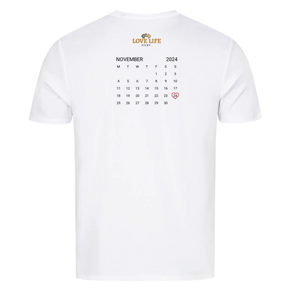 Personalisiertes T-Shirt mit Name, Datum & Wunschtext