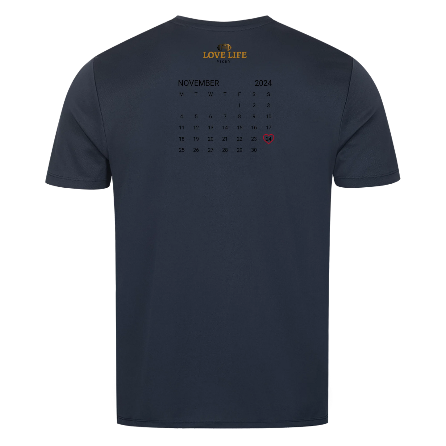 Personalisiertes T-Shirt mit Name, Datum & Wunschtext