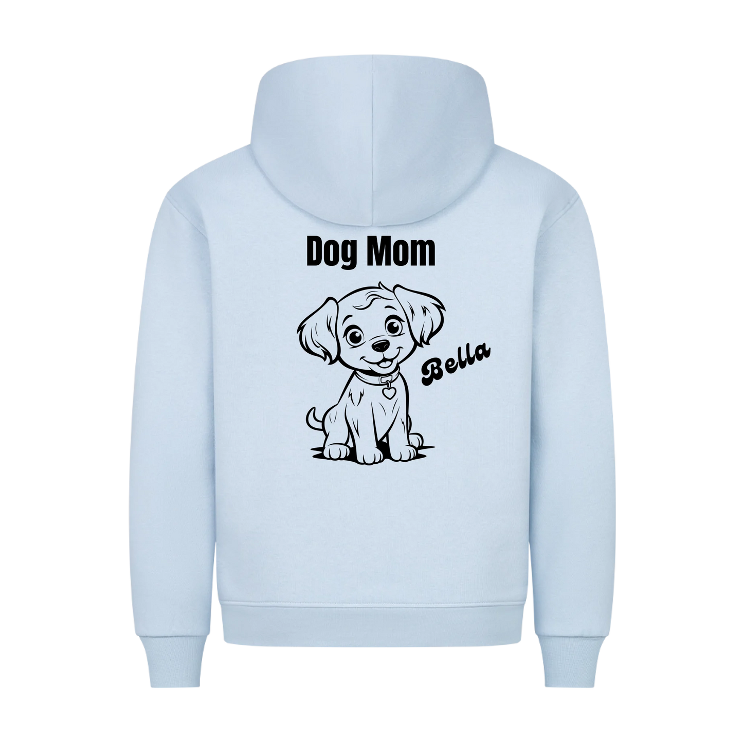 Personalisierter Dog Mom Hoodie mit Hundename