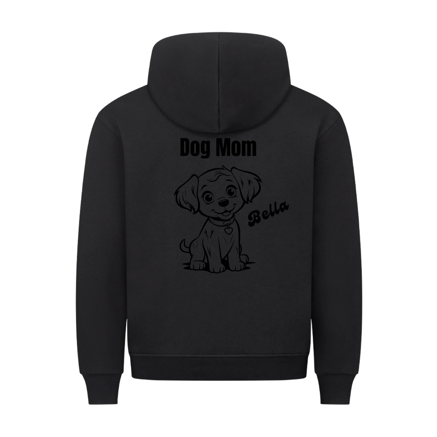 Personalisierter Dog Mom Hoodie mit Hundename