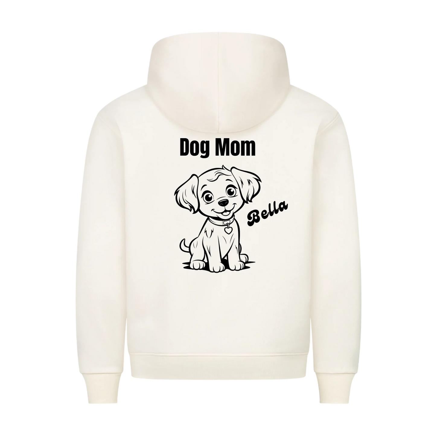 Personalisierter Dog Mom Hoodie mit Hundename