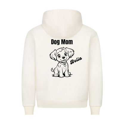 Personalisierter Dog Mom Hoodie mit Hundename