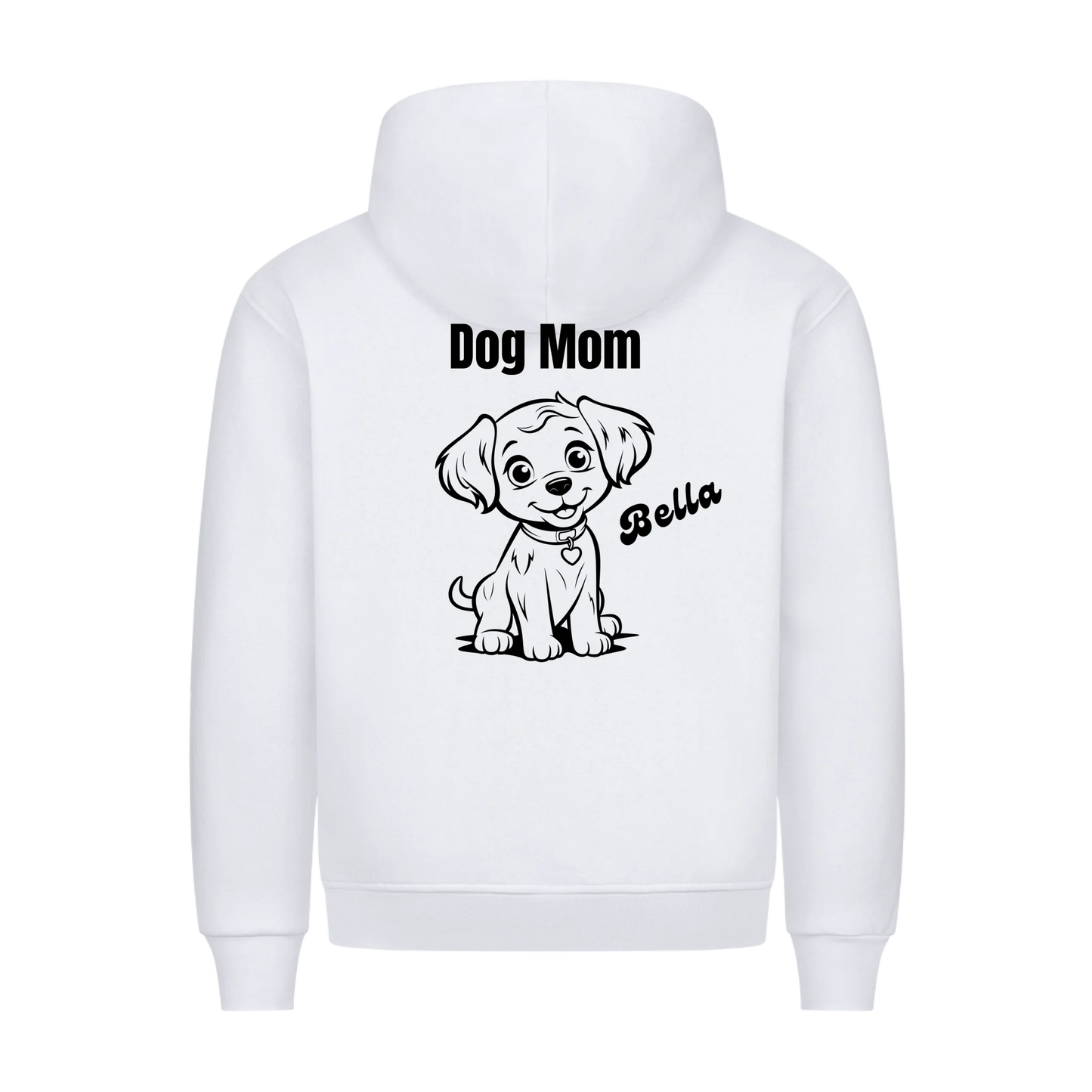 Personalisierter Dog Mom Hoodie mit Hundename