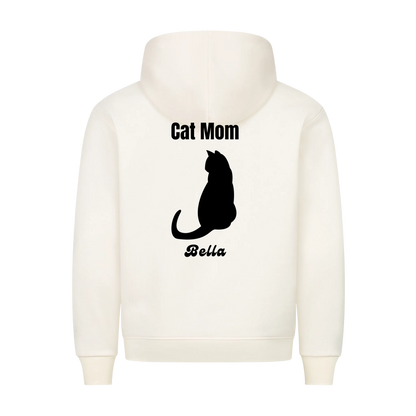 Personalisierter Katzen Hoodie mit Katzenmotiv & Wunschname