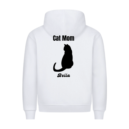 Personalisierter Katzen Hoodie mit Katzenmotiv & Wunschname