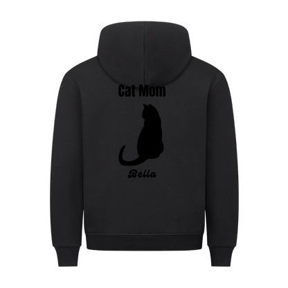 Personalisierter Katzen Hoodie mit Katzenmotiv & Wunschname