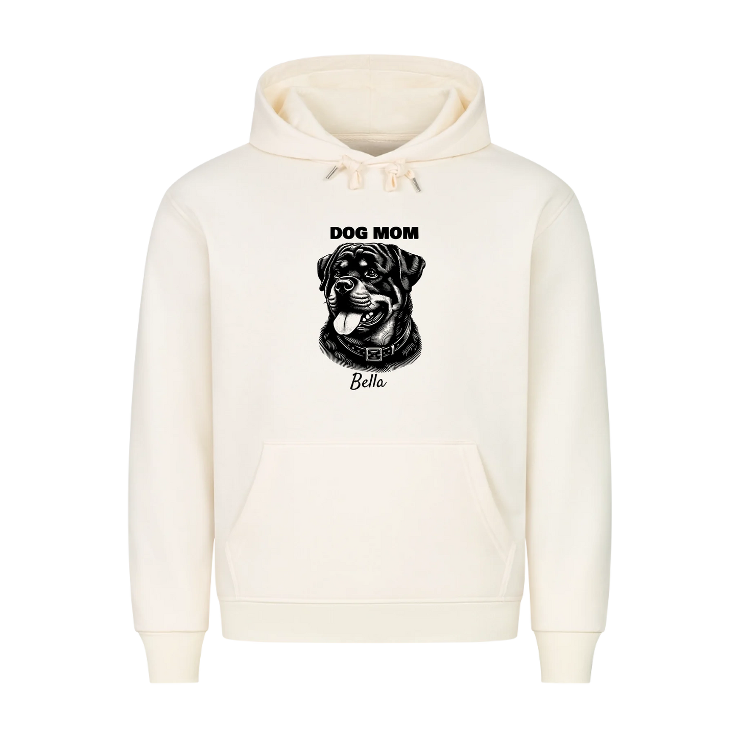 Personalisierter Dog Mom Hoodie mit Hundename
