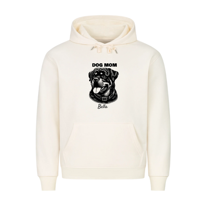 Personalisierter Dog Mom Hoodie mit Hundename
