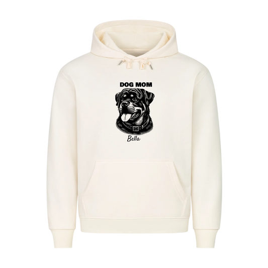 Personalisierter Dog Mom Hoodie mit Hundename