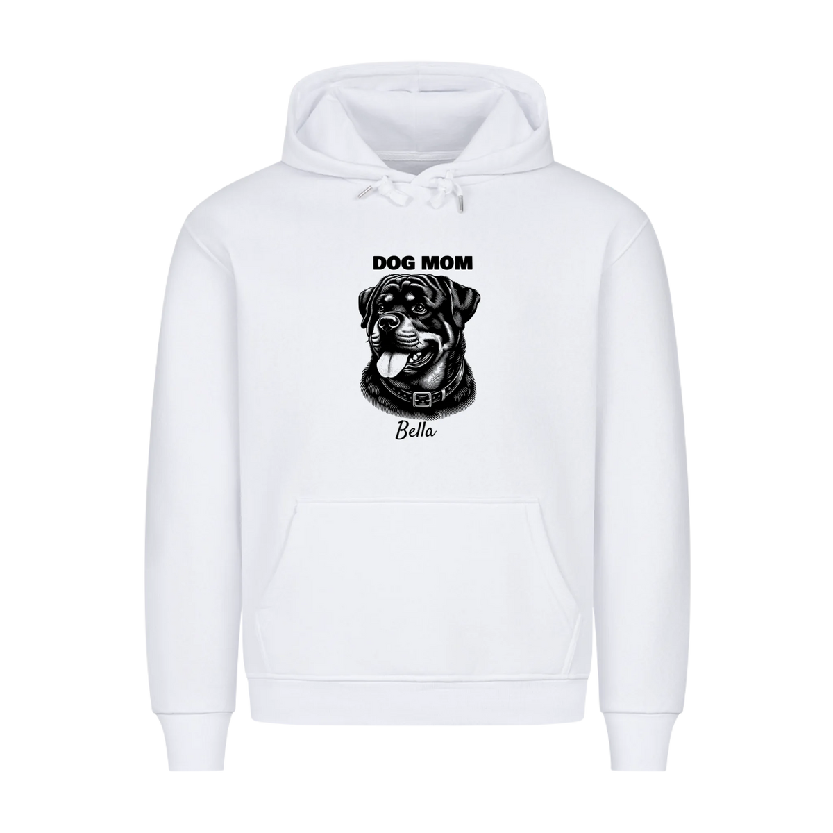Personalisierter Dog Mom Hoodie mit Hundename