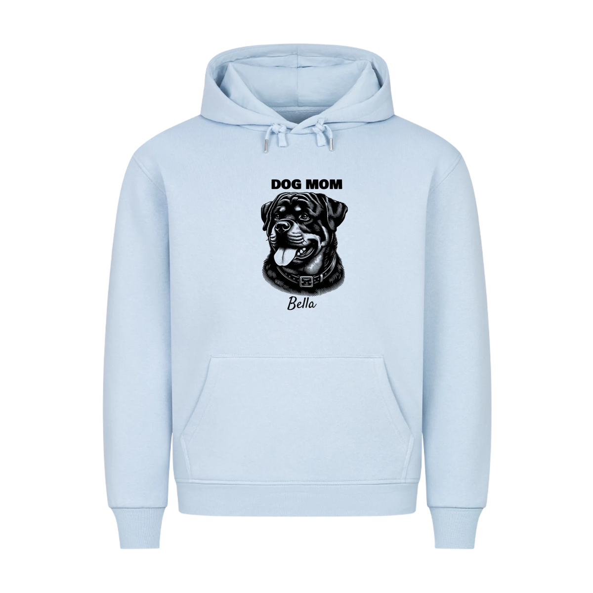 Personalisierter Dog Mom Hoodie mit Hundename