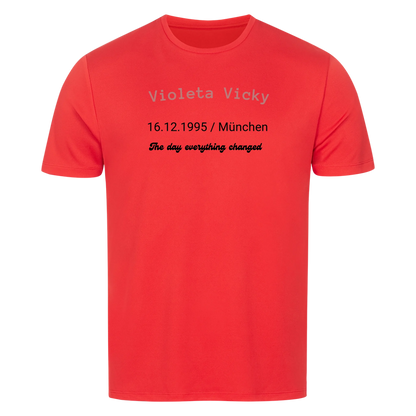 Personalisiertes T-Shirt mit Name, Datum & Wunschtext