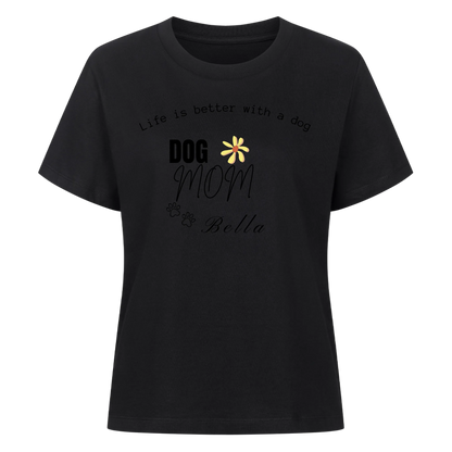 Personalisiertes Dog Mom T-Shirt mit Wunschtext & Hundename🐕