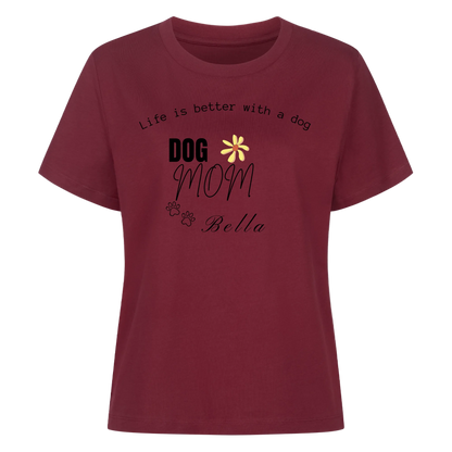 Personalisiertes Dog Mom T-Shirt mit Wunschtext & Hundename🐕