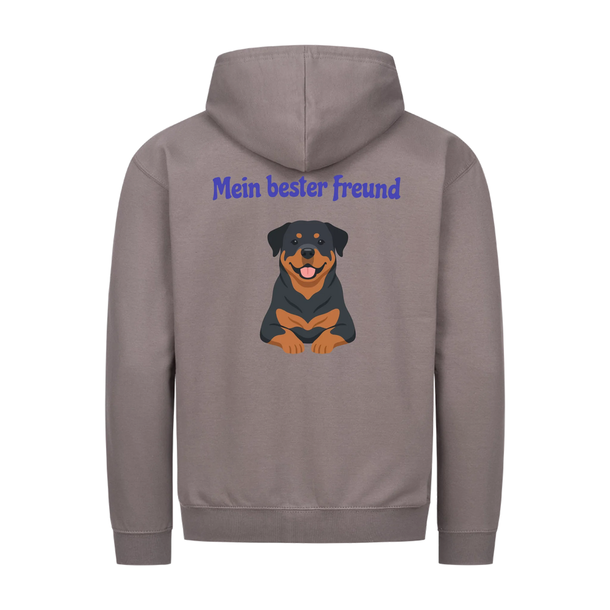 Mein bester Freund hat Pfoten-Personalisiertes Unisex Hoodie mit Reißverschluss