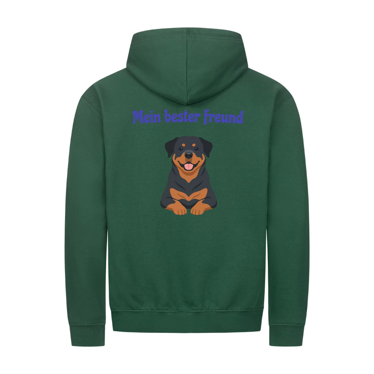 Mein bester Freund hat Pfoten-Personalisiertes Unisex Hoodie mit Reißverschluss