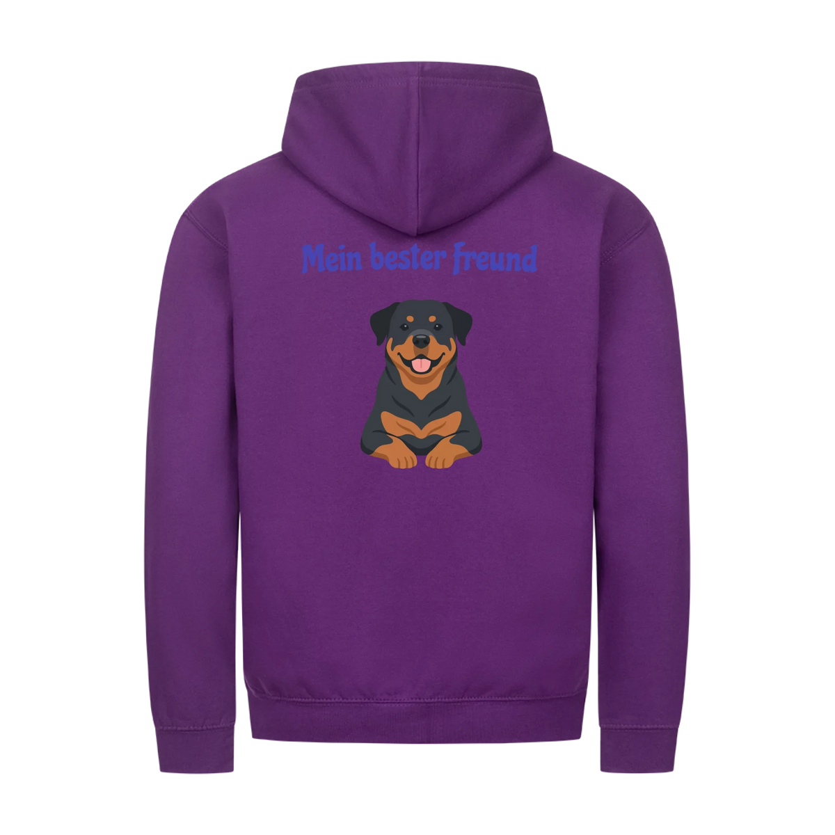 Mein bester Freund hat Pfoten-Personalisiertes Unisex Hoodie mit Reißverschluss
