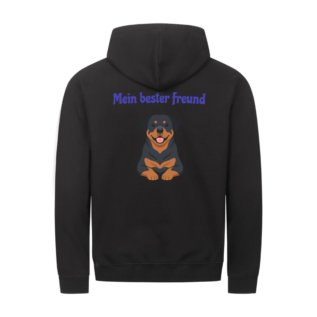 Mein bester Freund hat Pfoten-Personalisiertes Unisex Hoodie mit Reißverschluss