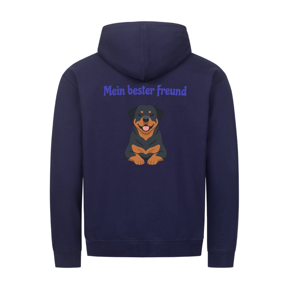 Mein bester Freund hat Pfoten-Personalisiertes Unisex Hoodie mit Reißverschluss