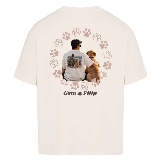 Mein Liebling-Foto, Name & Wunschrahmen-Oversized T-Shirt