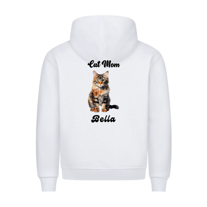Personalisierter Katzen Hoodie mit Katzenmotiv & Wunschname