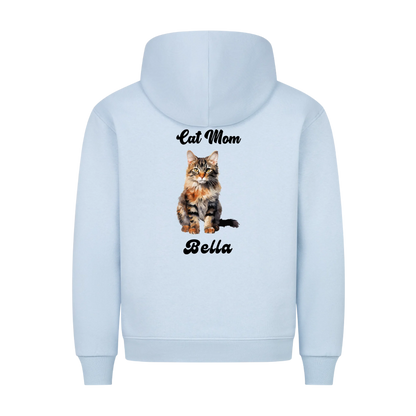 Personalisierter Katzen Hoodie mit Katzenmotiv & Wunschname