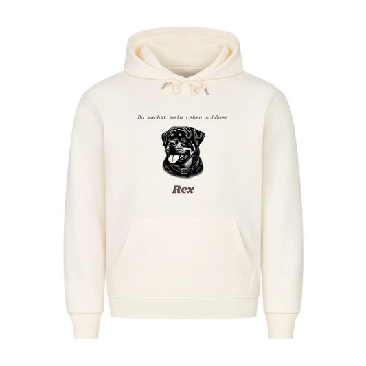 Personalisierter Dog Mom Hoodie mit Hundename