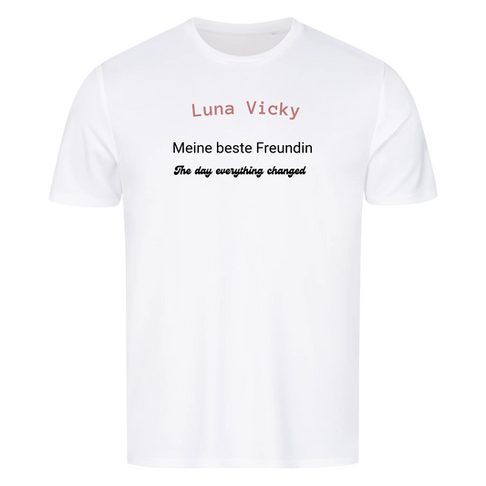 Personalisiertes T-Shirt mit Name, Datum & Wunschtext