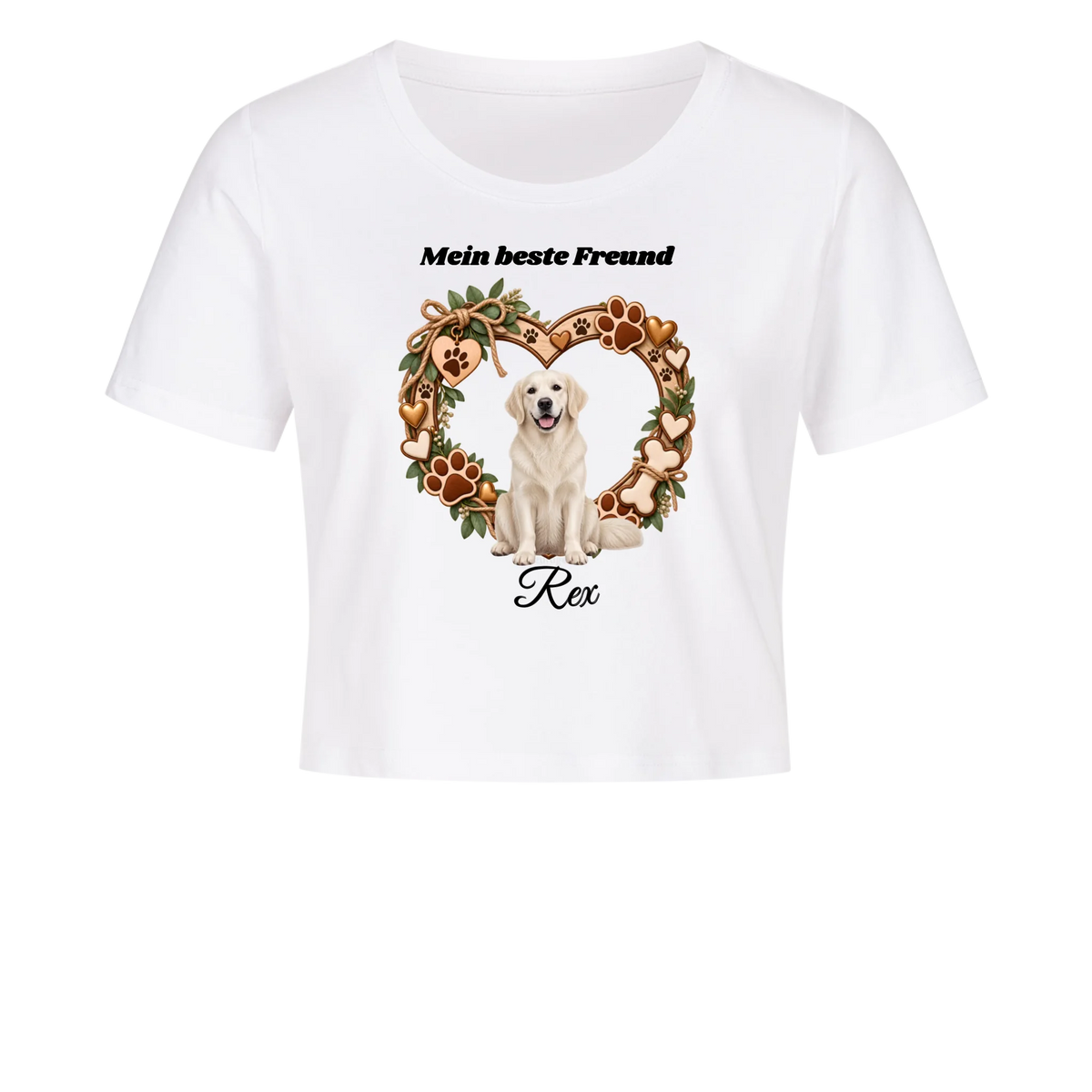 Personalisiertes Hunde-T-Shirt mit Foto & Name