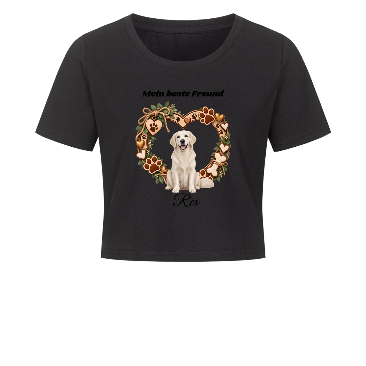 Personalisiertes Hunde-T-Shirt mit Foto & Name