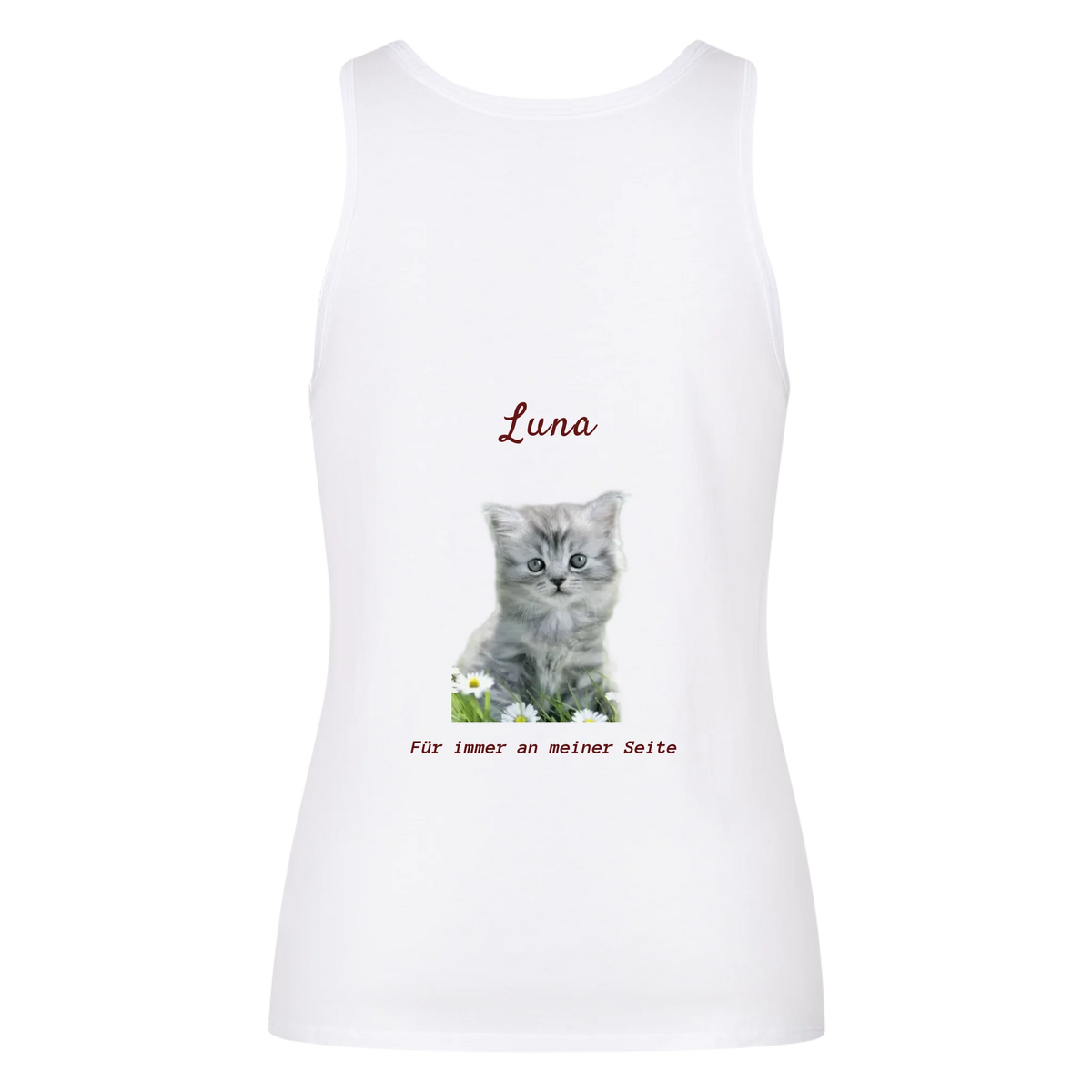 Personalisiertes Damen-Crop-Top mit Foto & Name/Hund oder Katze