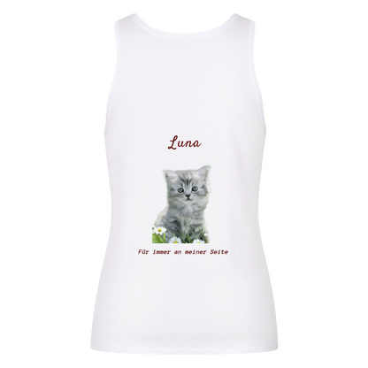 Personalisiertes Damen-Crop-Top mit Foto & Name/Hund oder Katze