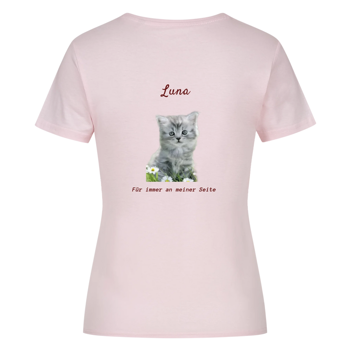 Personalisiertes Damen-Crop-Top mit Foto & Name/Hund oder Katze