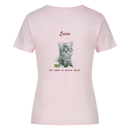 Personalisiertes Damen-Crop-Top mit Foto & Name/Hund oder Katze