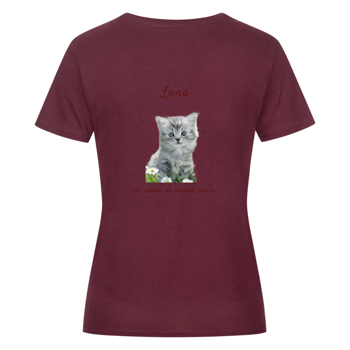 Personalisiertes Damen-Crop-Top mit Foto & Name/Hund oder Katze