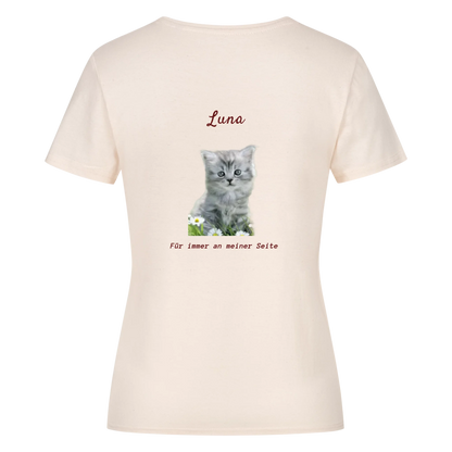 Personalisiertes Damen-Crop-Top mit Foto & Name/Hund oder Katze