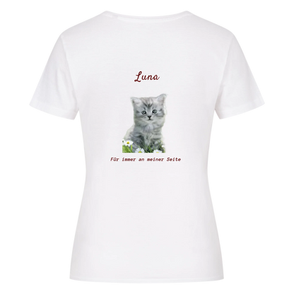 Personalisiertes Damen-Crop-Top mit Foto & Name/Hund oder Katze